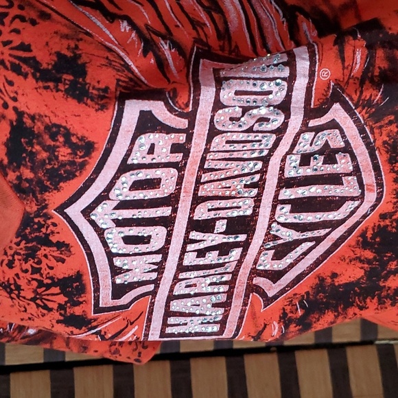 EUC!  Harley Davidson diamond tahirt - Picture 1 of 12